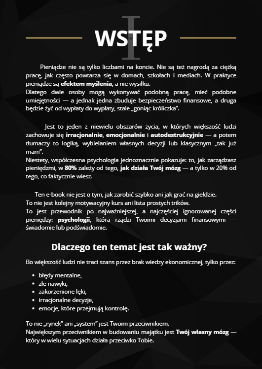 Psychologia Pieniędzy